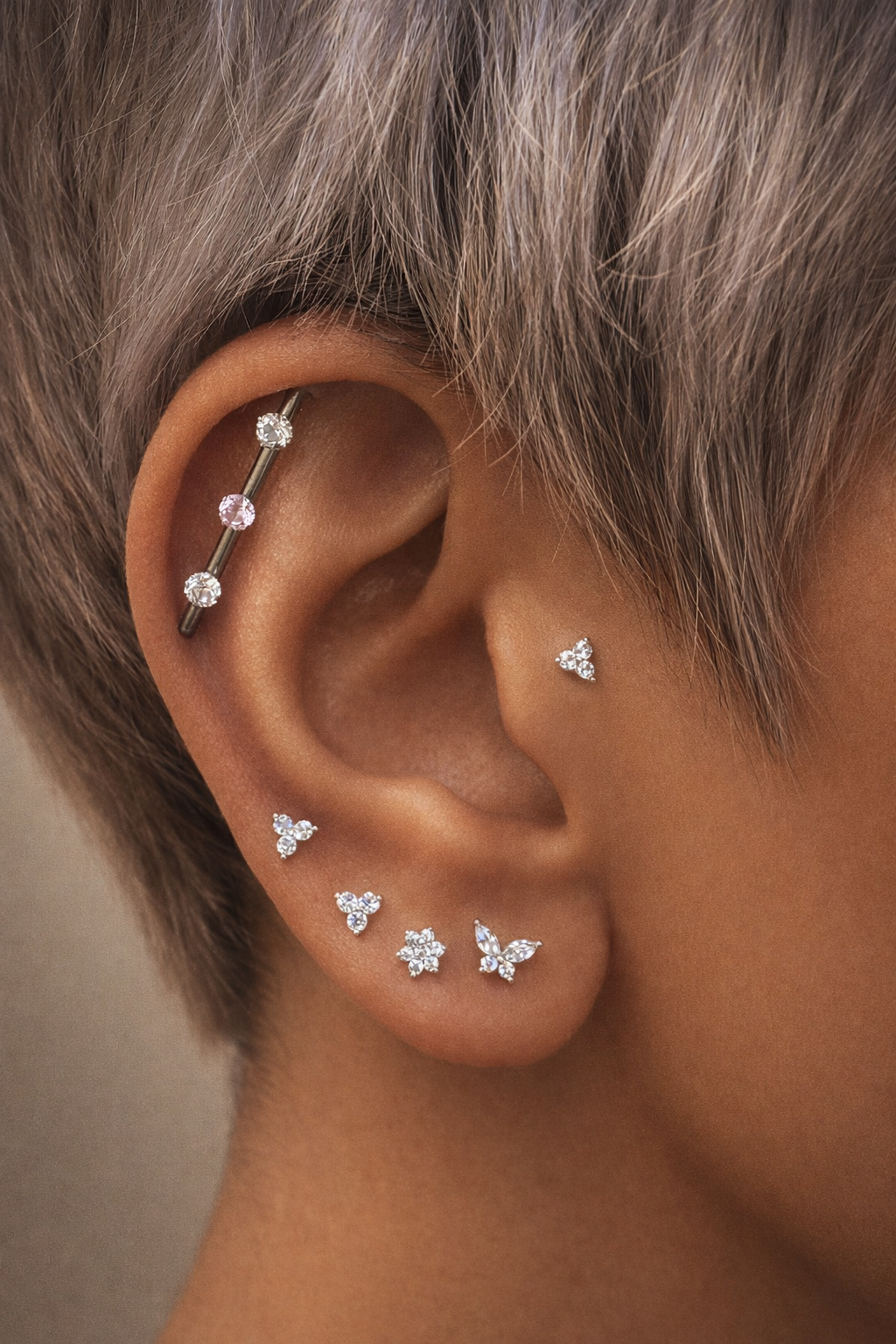 14K Gold Bloom Luxe Lab Diamond Earring - Image 3