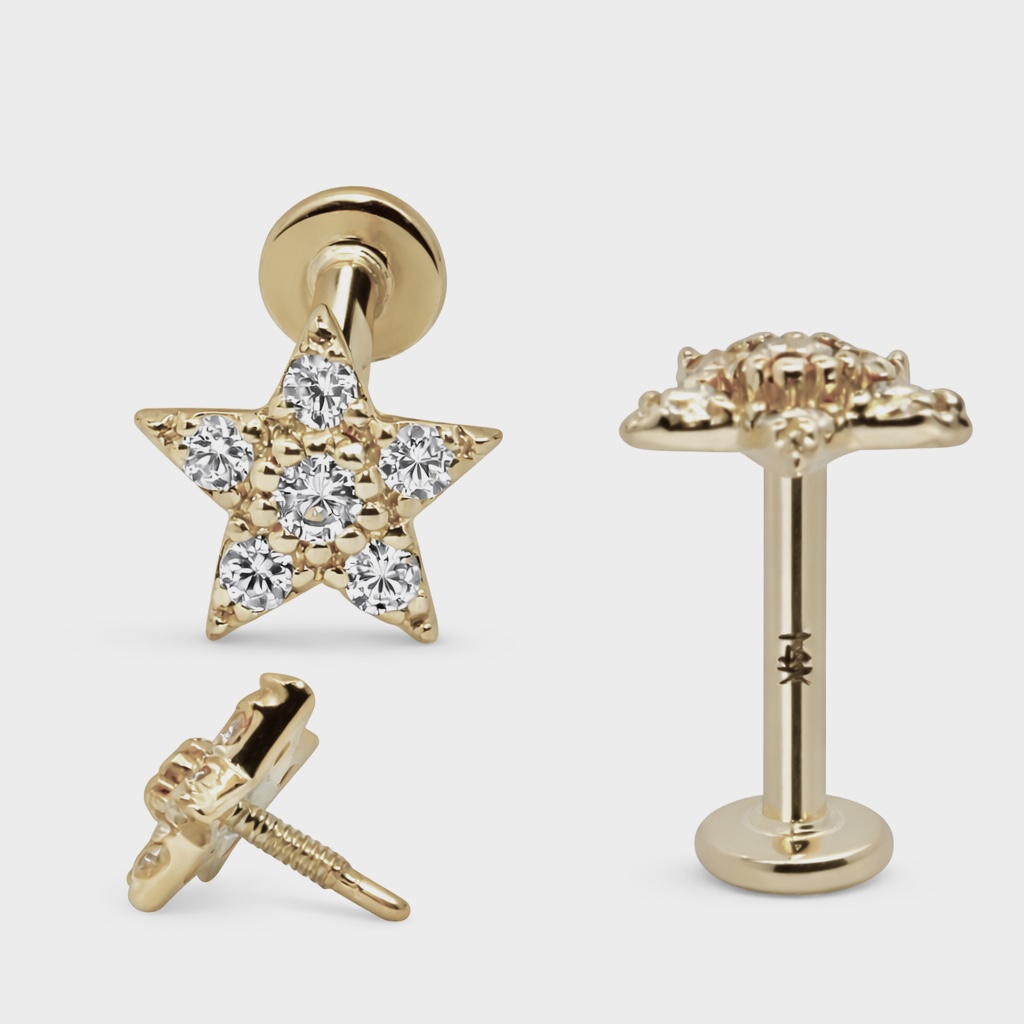 14K Gold Starlight Radiance Lab Diamond