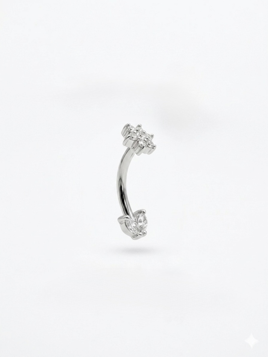14K Gold Luxe Blossom Curve Lab Diamond - Image 4