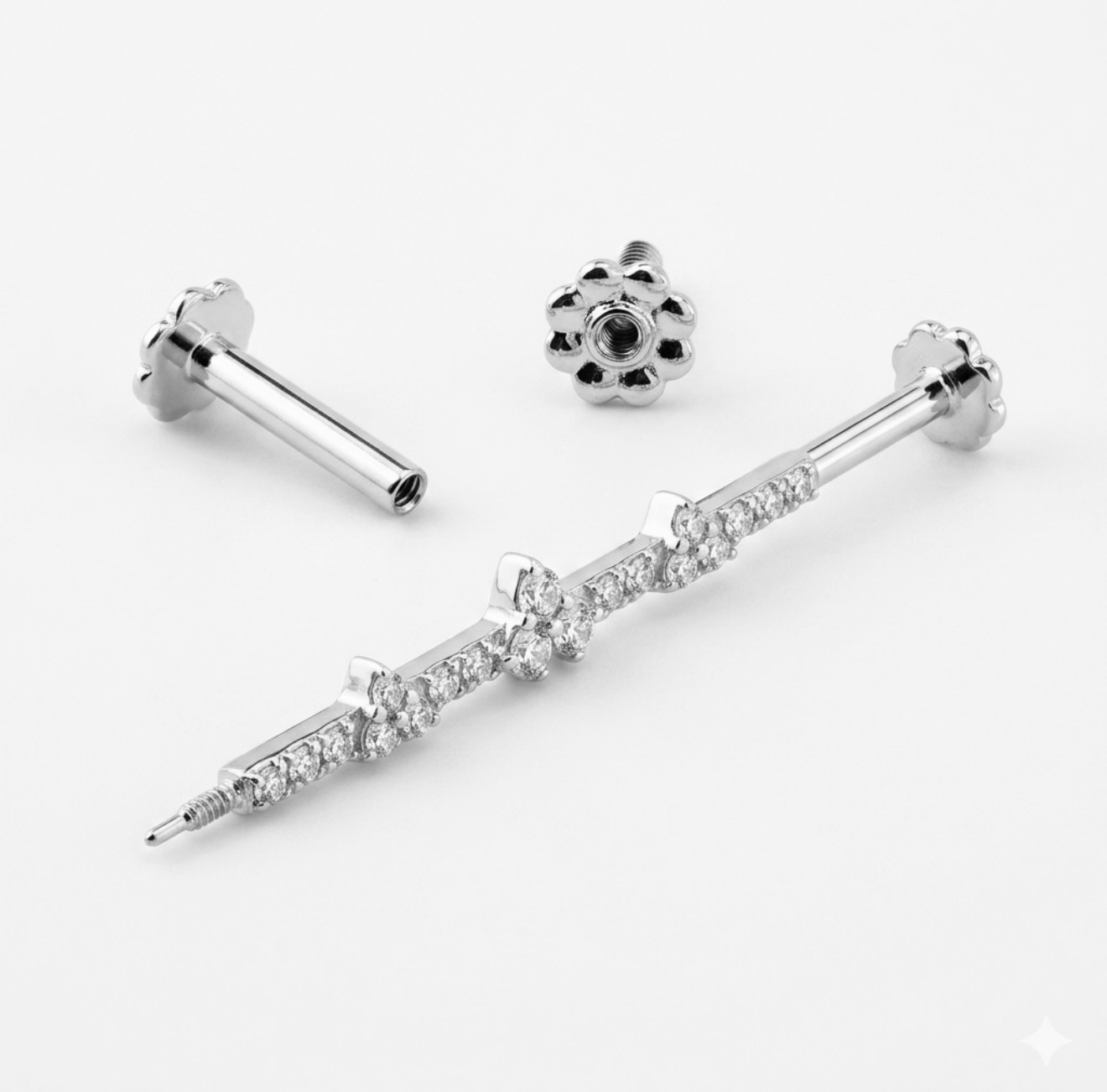 14K Gold Luxe Diamond Line Industrial - Image 4