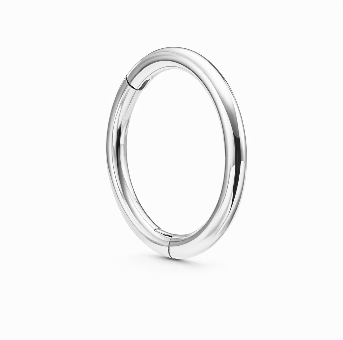 14K Solid Gold Classic Clicker Hoop - Image 4