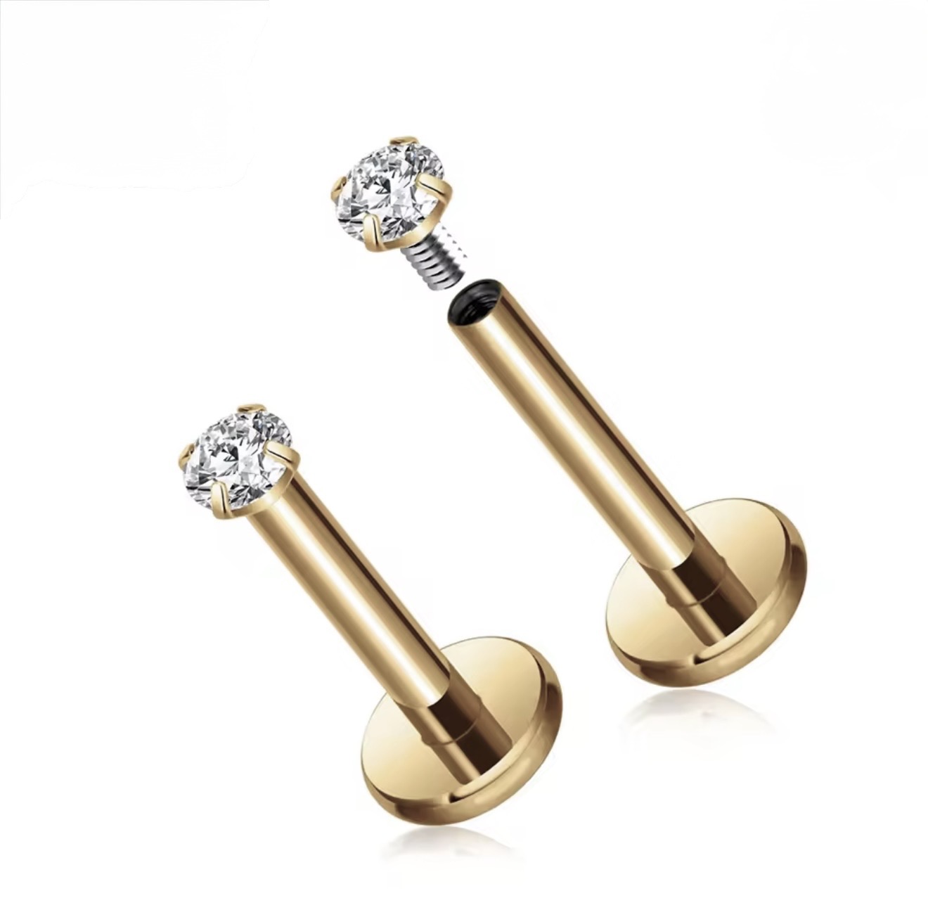 Premium Titanium Classic Crystal Solitaire - Image 3