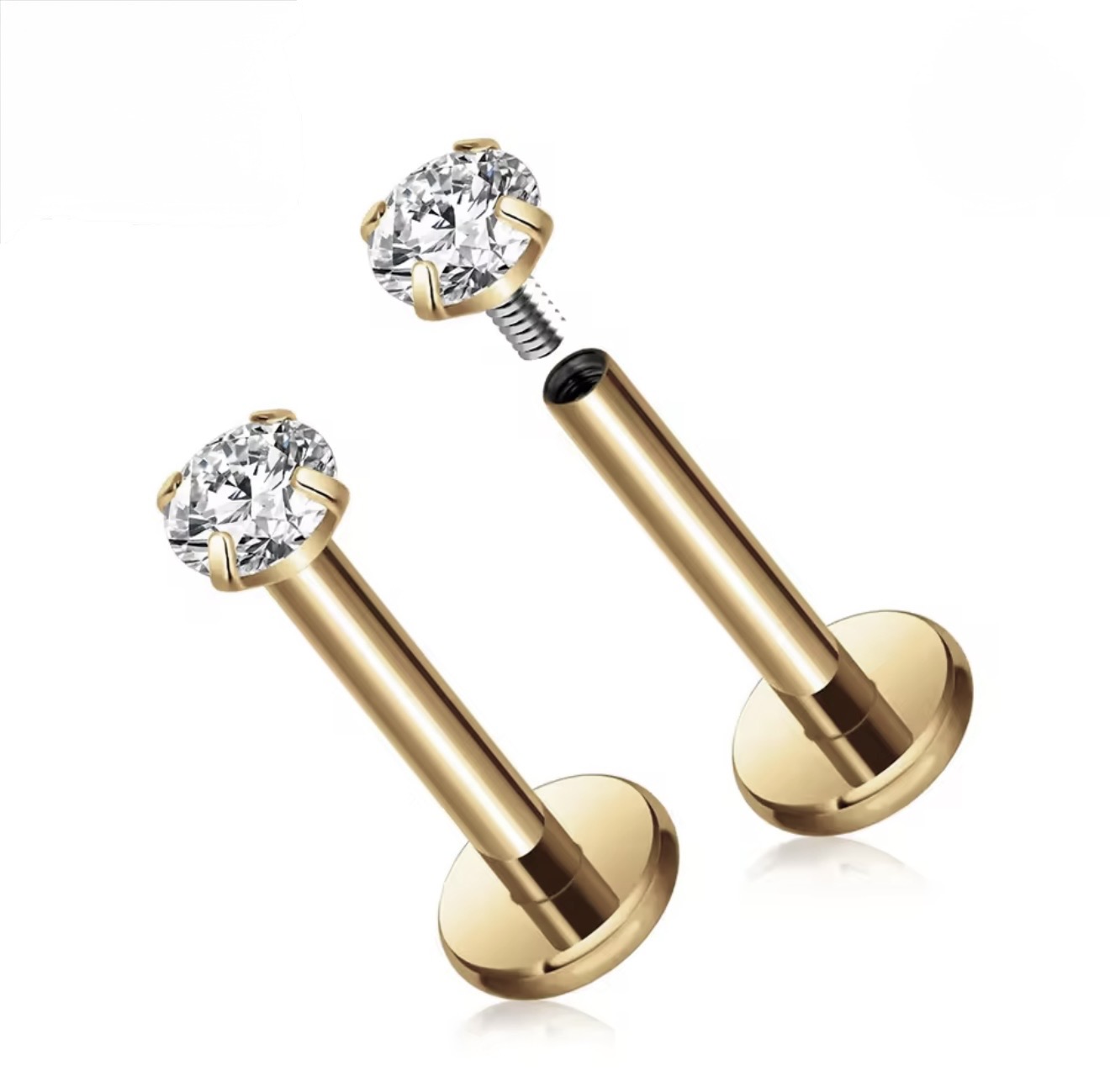 Premium Titanium Classic Crystal Solitaire - Image 4